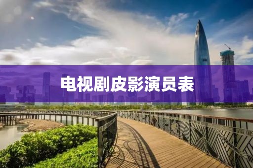 电视剧皮影演员表
