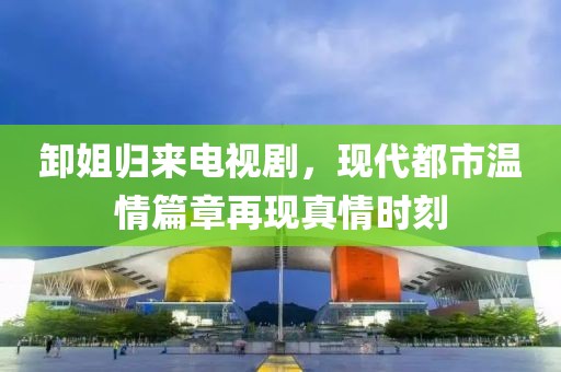 卸姐归来电视剧，现代都市温情篇章再现真情时刻