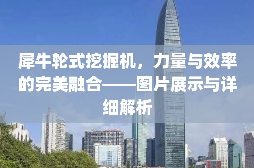 犀牛轮式挖掘机，力量与效率的完美融合——图片展示与详细解析