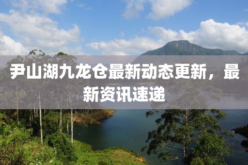 尹山湖九龙仓最新动态更新，最新资讯速递
