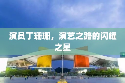 演员丁珊珊，演艺之路的闪耀之星