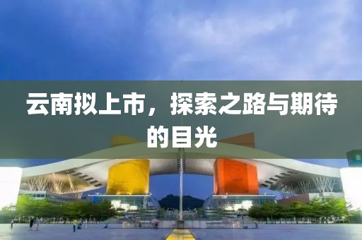云南拟上市，探索之路与期待的目光