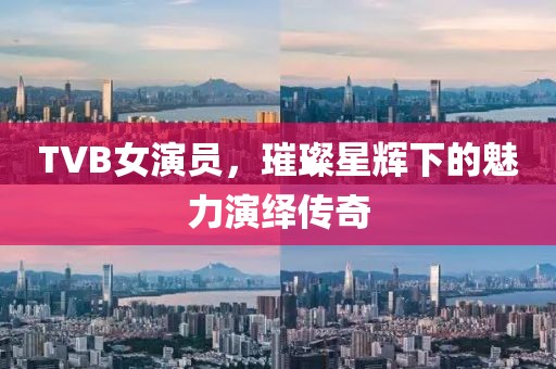 TVB女演员，璀璨星辉下的魅力演绎传奇