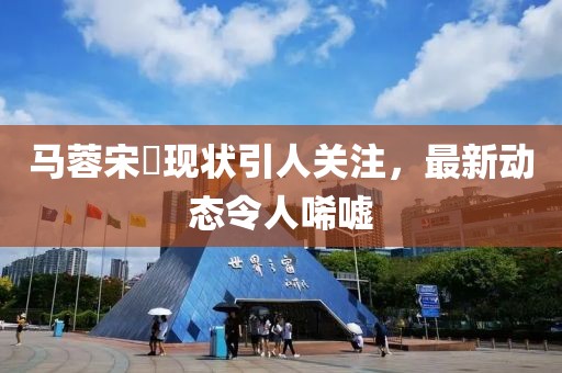 马蓉宋喆现状引人关注，最新动态令人唏嘘