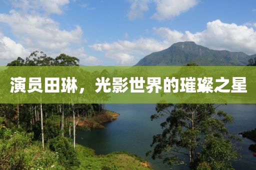 演员田琳，光影世界的璀璨之星