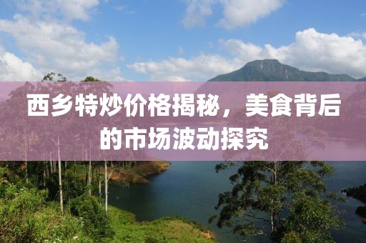 西乡特炒价格揭秘，美食背后的市场波动探究