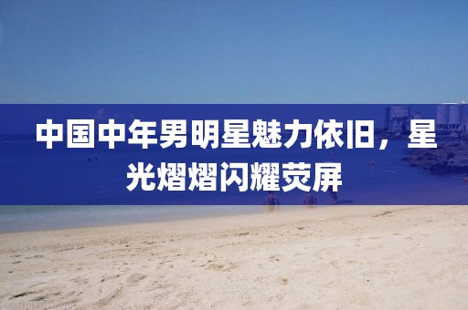 中国中年男明星魅力依旧，星光熠熠闪耀荧屏