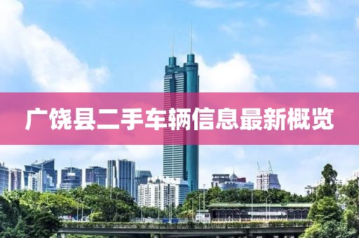 广饶县二手车辆信息最新概览