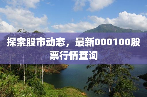 探索股市动态，最新000100股票行情查询