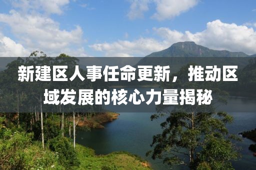 新建区人事任命更新，推动区域发展的核心力量揭秘