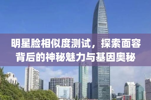 明星脸相似度测试，探索面容背后的神秘魅力与基因奥秘