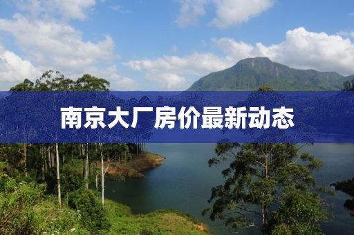南京大厂房价最新动态