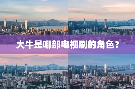 大牛是哪部电视剧的角色？