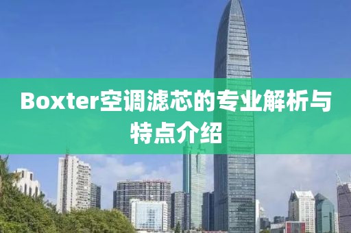 Boxter空调滤芯的专业解析与特点介绍