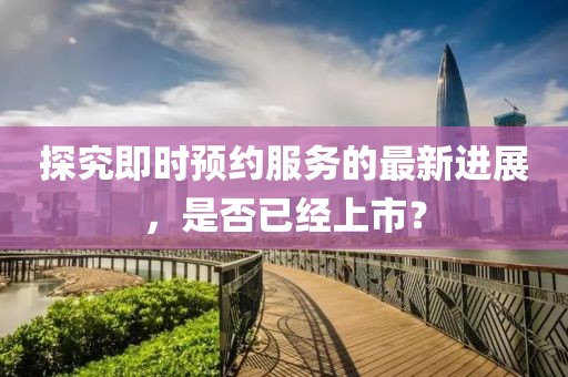 探究即时预约服务的最新进展，是否已经上市？