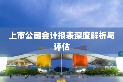 上市公司会计报表深度解析与评估