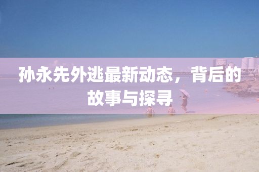 孙永先外逃最新动态，背后的故事与探寻