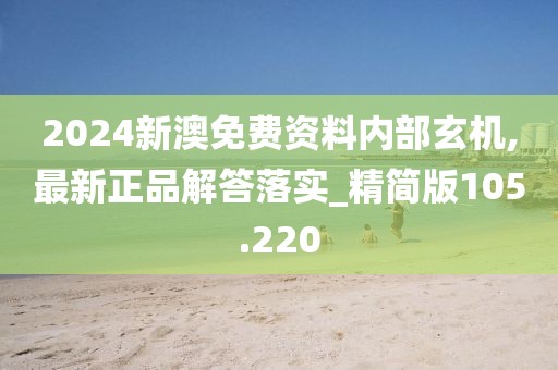 2024新澳免费资料内部玄机,最新正品解答落实_精简版105.220