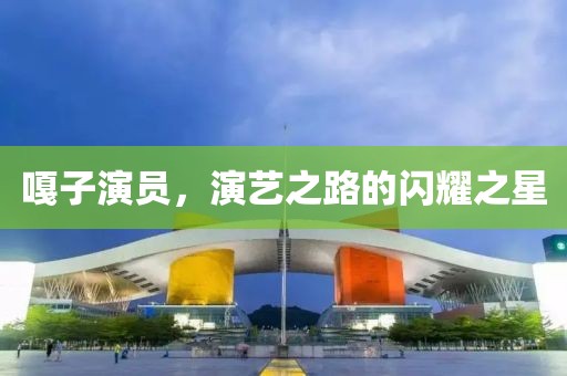 嘎子演员，演艺之路的闪耀之星