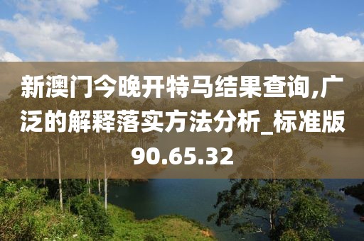 新澳门今晚开特马结果查询,广泛的解释落实方法分析_标准版90.65.32