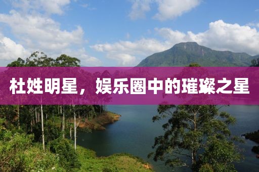 杜姓明星，娱乐圈中的璀璨之星