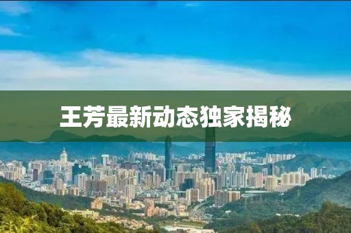 王芳最新动态独家揭秘