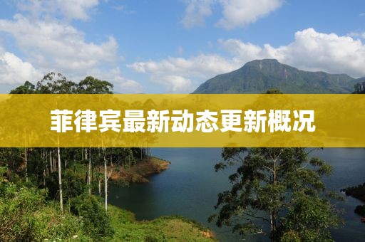 菲律宾最新动态更新概况