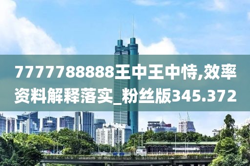 7777788888王中王中恃,效率资料解释落实_粉丝版345.372