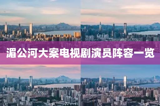 湄公河大案电视剧演员阵容一览