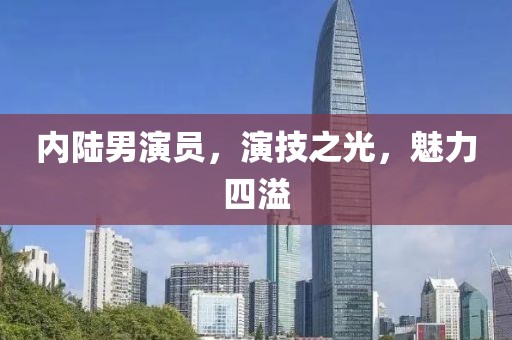 内陆男演员，演技之光，魅力四溢