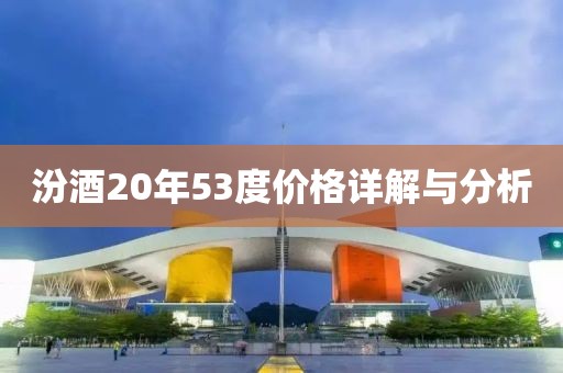 汾酒20年53度价格详解与分析