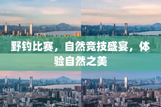 野钓比赛，自然竞技盛宴，体验自然之美
