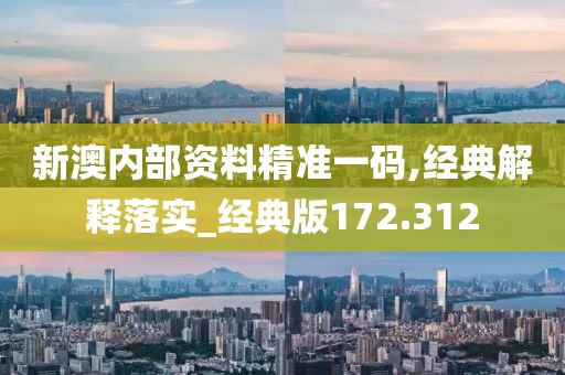 新澳内部资料精准一码,经典解释落实_经典版172.312