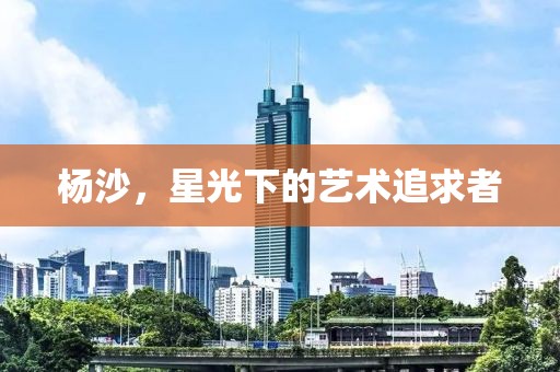 杨沙，星光下的艺术追求者