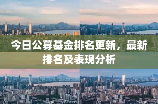 今日公募基金排名更新，最新排名及表现分析