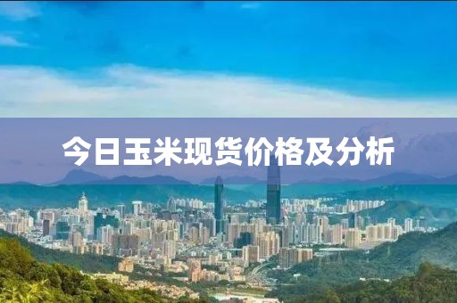 今日玉米现货价格及分析