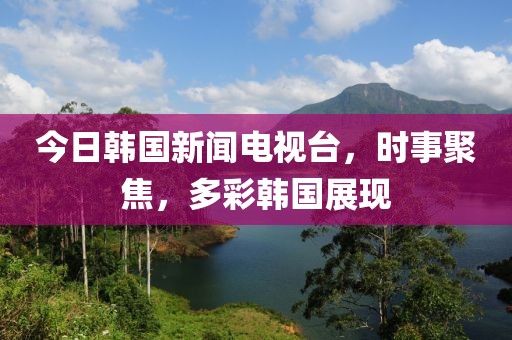 今日韩国新闻电视台，时事聚焦，多彩韩国展现