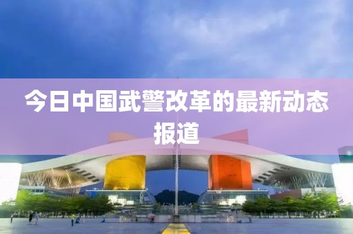 今日中国武警改革的最新动态报道
