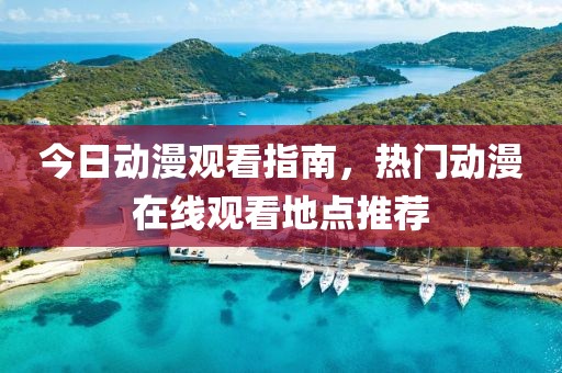 今日动漫观看指南，热门动漫在线观看地点推荐
