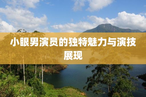 小眼男演员的独特魅力与演技展现