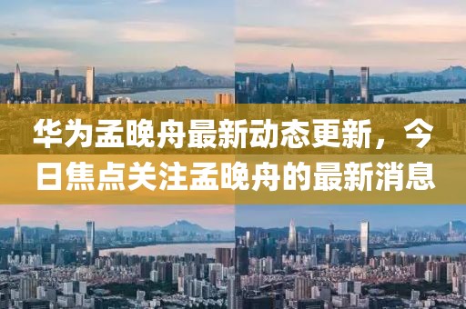 华为孟晚舟最新动态更新，今日焦点关注孟晚舟的最新消息