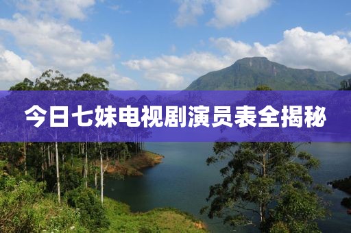 今日七妹电视剧演员表全揭秘
