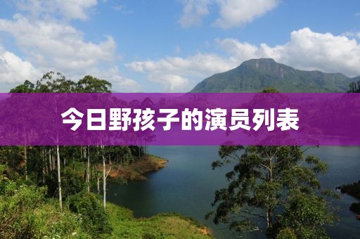 今日野孩子的演员列表