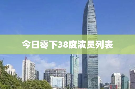 今日零下38度演员列表