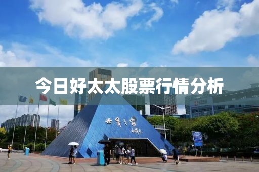 今日好太太股票行情分析
