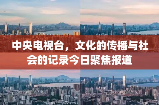 中央电视台，文化的传播与社会的记录今日聚焦报道