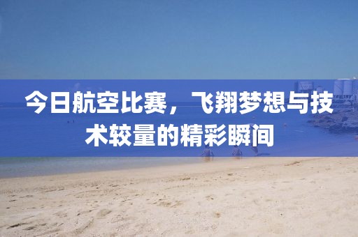 今日航空比赛，飞翔梦想与技术较量的精彩瞬间