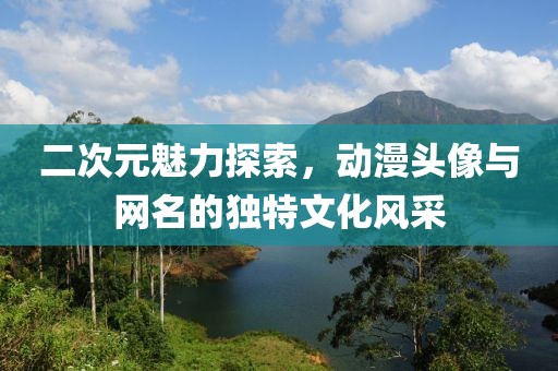 二次元魅力探索，动漫头像与网名的独特文化风采