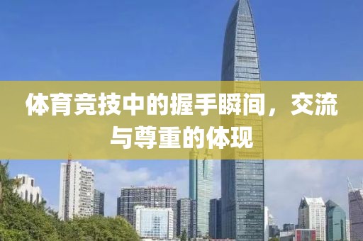 体育竞技中的握手瞬间，交流与尊重的体现