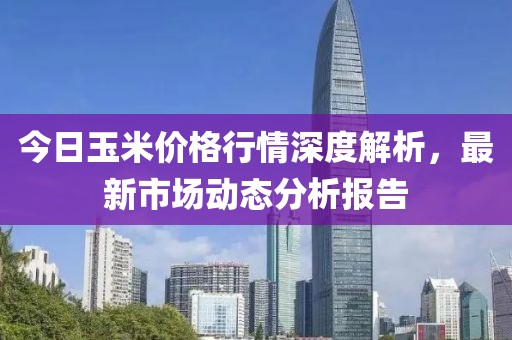 今日玉米价格行情深度解析，最新市场动态分析报告